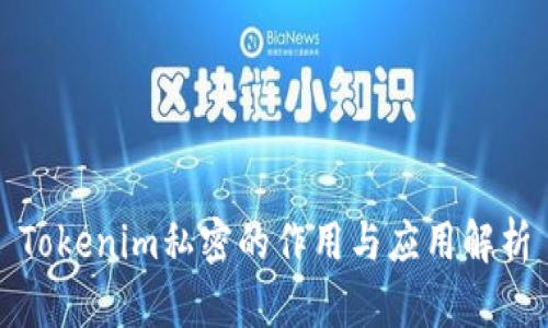 Tokenim私密的作用与应用解析