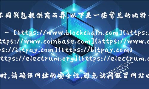 比特币钱包的网址会因不同钱包提供商而异。以下是一些常见的比特币钱包及其官网链接：

1. **Blockchain.info** - [https://www.blockchain.com](https://www.blockchain.com)
2. **Coinbase** - [https://www.coinbase.com](https://www.coinbase.com)
3. **Bitpay** - [https://bitpay.com](https://bitpay.com)
4. **Electrum** - [https://electrum.org](https://electrum.org)

请记住，在访问任何网站时，请确保网址的安全性，避免访问假冒网站以保护您的资金和信息。